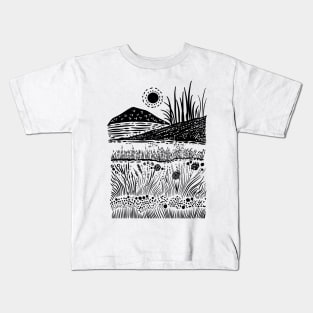 Serene Fields Kids T-Shirt